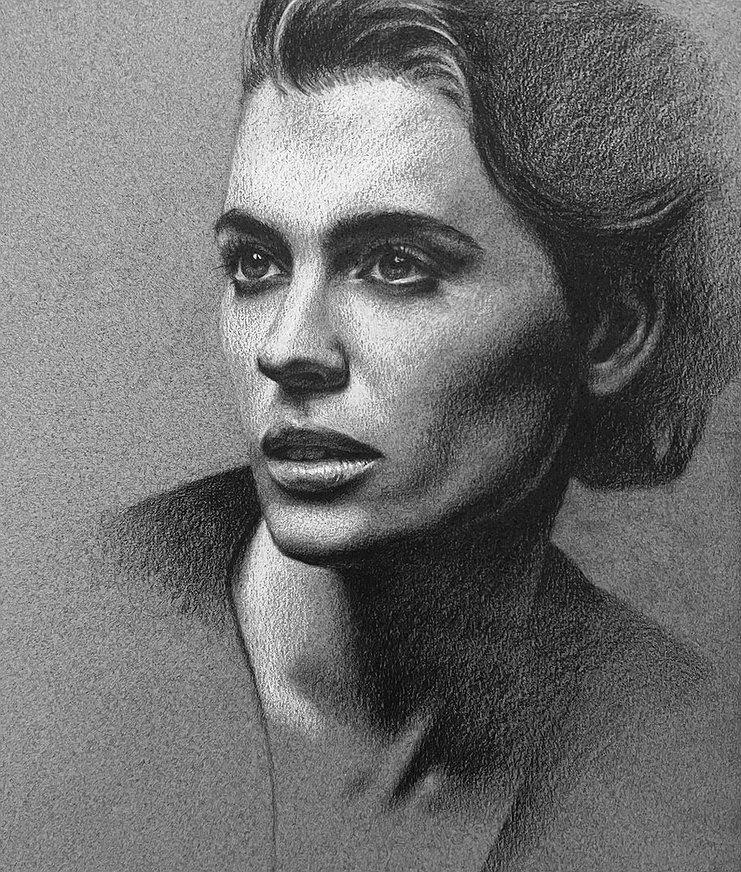 Workshop: portret tekenen op gekleurd papier