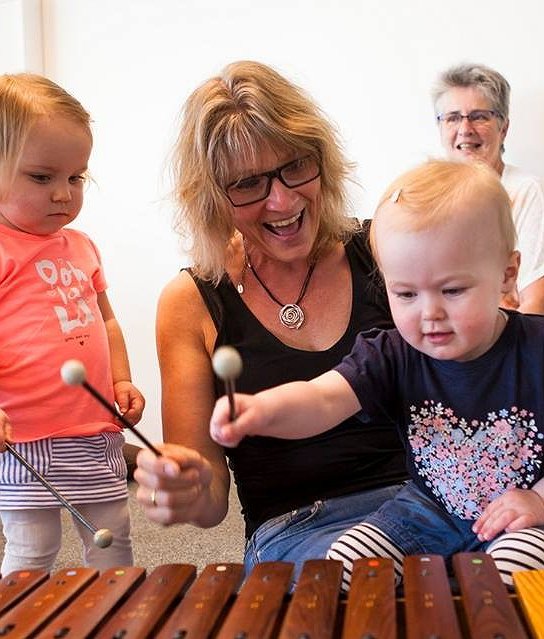Muziek op schoot